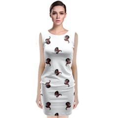 Ugly Monster Fish Drawing Classic Sleeveless Midi Dress by dflcprintsclothing