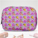 Girl With Hood Cape Heart Lemon Pattern Lilac Make Up Pouch (Small) View1