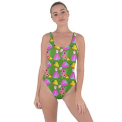 Girl With Hood Cape Heart Lemon Pattern Green Bring Sexy Back Swimsuit by snowwhitegirl