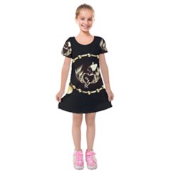 Img-1585062187612 Kids  Short Sleeve Velvet Dress