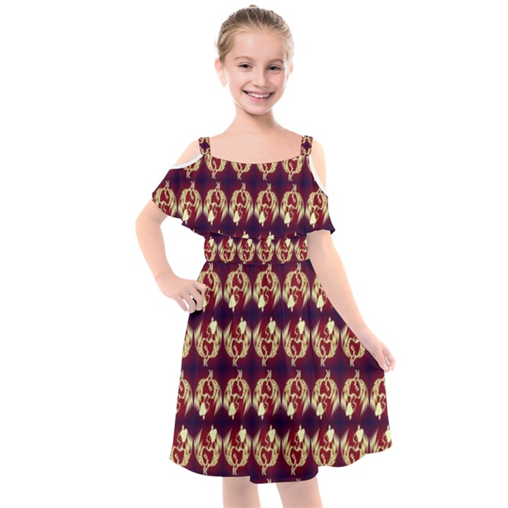 1562736744269 Kids  Cut Out Shoulders Chiffon Dress