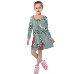 Sherellerippya15 Kids  Long Sleeve Velvet Dress