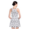 Grey And White Abstract Geometric Print Reversible Skater Dress View2