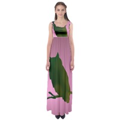 Owl Bird Branch Nature Animal Empire Waist Maxi Dress by HermanTelo