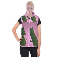 Owl Bird Branch Nature Animal Women s Button Up Vest