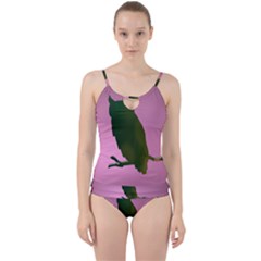 Owl Bird Branch Nature Animal Cut Out Top Tankini Set