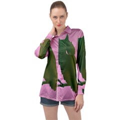 Owl Bird Branch Nature Animal Long Sleeve Satin Shirt