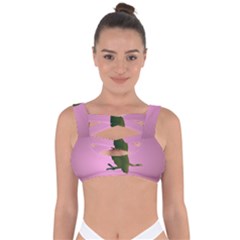 Owl Bird Branch Nature Animal Bandaged Up Bikini Top