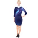 Light Fleeting Man s Sky Magic Quarter Sleeve Hood Bodycon Dress View2