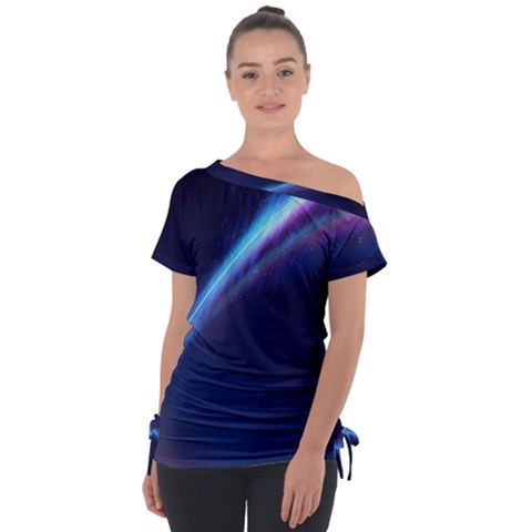 Light Fleeting Man s Sky Magic Tie-up Tee by Mariart