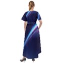 Light Fleeting Man s Sky Magic Front Wrap High Low Dress View2