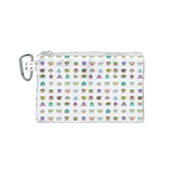 All The Aliens Teeny Canvas Cosmetic Bag (small) by ArtByAng