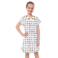 All The Aliens Teeny Kids  Drop Waist Dress by ArtByAng