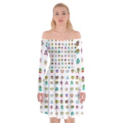 All The Aliens Teeny Off Shoulder Skater Dress by ArtByAng