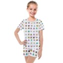 All The Aliens Teeny Kids  Mesh Tee and Shorts Set View1