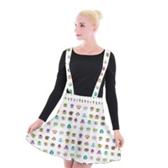 All The Aliens Teeny Suspender Skater Skirt by ArtByAng