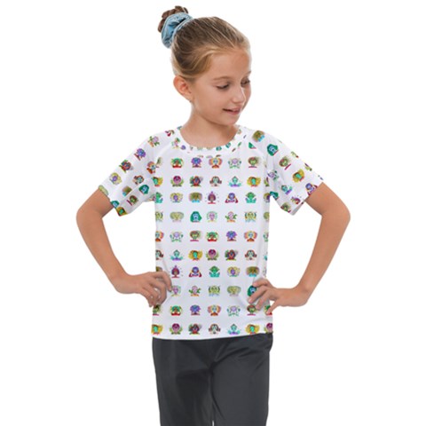 All The Aliens Teeny Kids  Mesh Piece Tee by ArtByAng