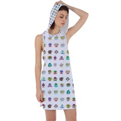 All The Aliens Teeny Racer Back Hoodie Dress