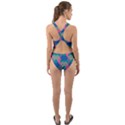 Geo Puzzle Cut-Out Back One Piece Swimsuit View2