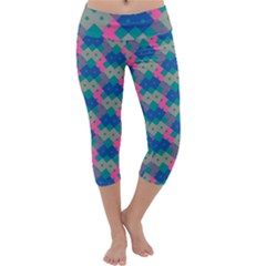 Geo Puzzle Capri Yoga Leggings