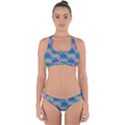 Geo Puzzle Cross Back Hipster Bikini Set View1