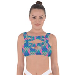 Geo Puzzle Bandaged Up Bikini Top