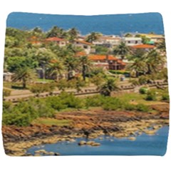 Punta Colorada Aerial Landscape Scene, Uruguay Seat Cushion