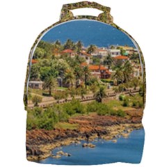 Punta Colorada Aerial Landscape Scene, Uruguay Mini Full Print Backpack by dflcprintsclothing