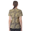 Retro Stlye Floral Decorative Print Pattern Women s Cotton Tee View2