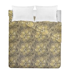 Retro Stlye Floral Decorative Print Pattern Duvet Cover Double Side (full/ Double Size)