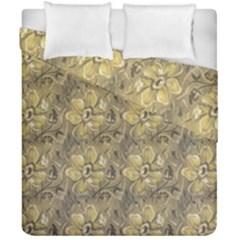 Retro Stlye Floral Decorative Print Pattern Duvet Cover Double Side (california King Size)