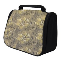 Retro Stlye Floral Decorative Print Pattern Full Print Travel Pouch (small) by dflcprintsclothing