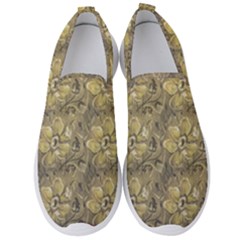 Retro Stlye Floral Decorative Print Pattern Men s Slip On Sneakers by dflcprintsclothing