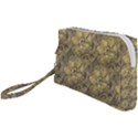 Retro Stlye Floral Decorative Print Pattern Wristlet Pouch Bag (Small) View1