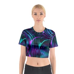 Drunk Vision Cotton Crop Top by MRNStudios