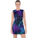 Drunk Vision Lace Up Front Bodycon Dress View1