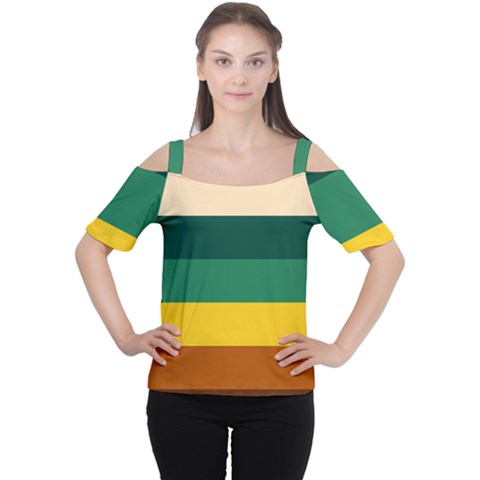 Retro 80s Cutout Shoulder Tee by tmsartbazaar