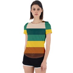 Retro 80s Back Cut Out Sport Tee