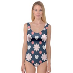 Flowers And Hearts  Princess Tank Leotard 