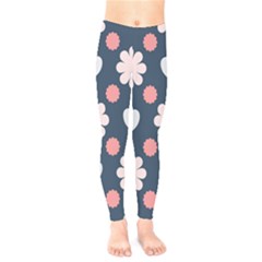 Flowers And Hearts  Kids  Leggings