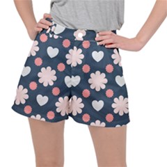 Flowers And Hearts  Ripstop Shorts by MooMoosMumma