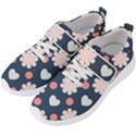 Flowers and Hearts  Men s Velcro Strap Shoes View2