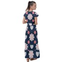 Flowers and Hearts  Flutter Sleeve Maxi Dress View2