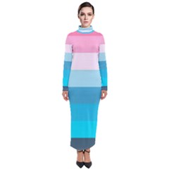 Sea And Sunset Turtleneck Maxi Dress