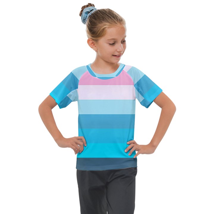 Sea And Sunset Kids  Mesh Piece Tee