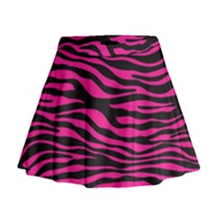 Pink Zebra Mini Flare Skirt by Angelandspot