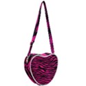 Pink Zebra Heart Shoulder Bag View2