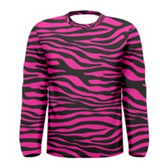 Pink Zebra Men s Long Sleeve Tee