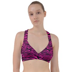 Pink Zebra Sweetheart Sports Bra by Angelandspot