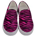 Pink Zebra Men s Canvas Slip Ons View1